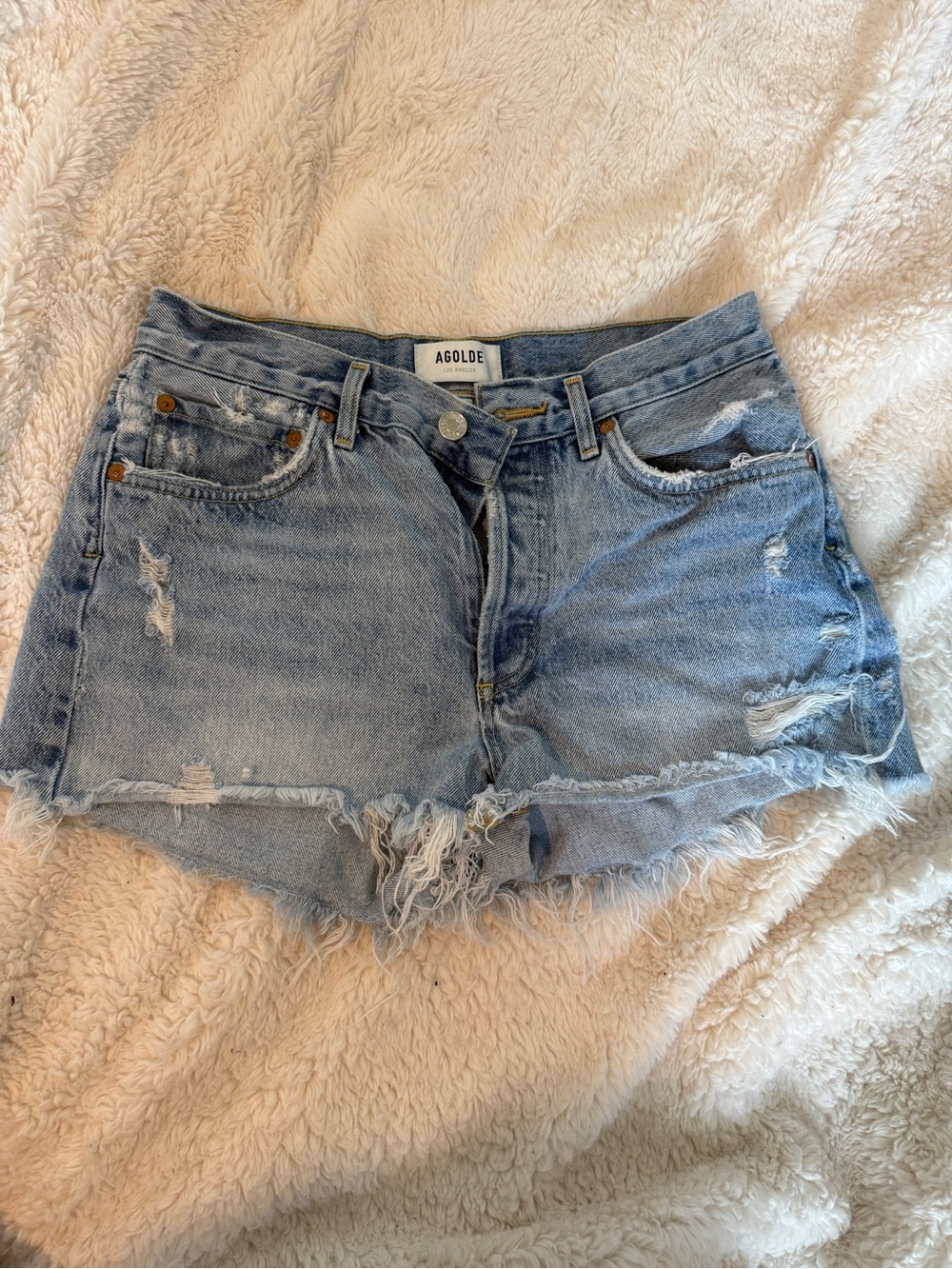 Agolde Parker Shorts in Swapmeet sz 26